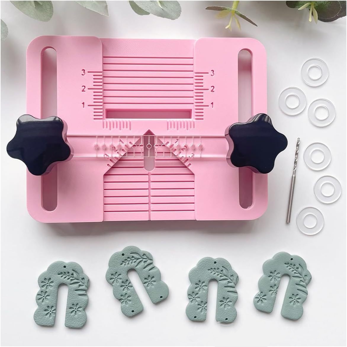 Jewelry Making Guide - Polymer Clay Earring Drill Guide Piercing