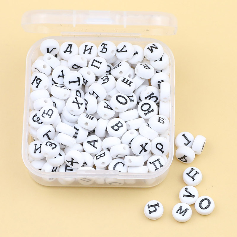 Jewelry Making 4 Year Old - 1 Hộp 200 Pcs Trắng 4X7Mm