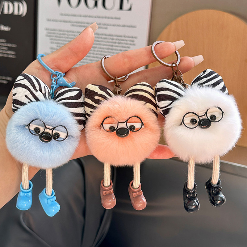 Cute Faux Rabbit Fur Fluffy Ke - đánh giá và giá Jewelry Making Glasses