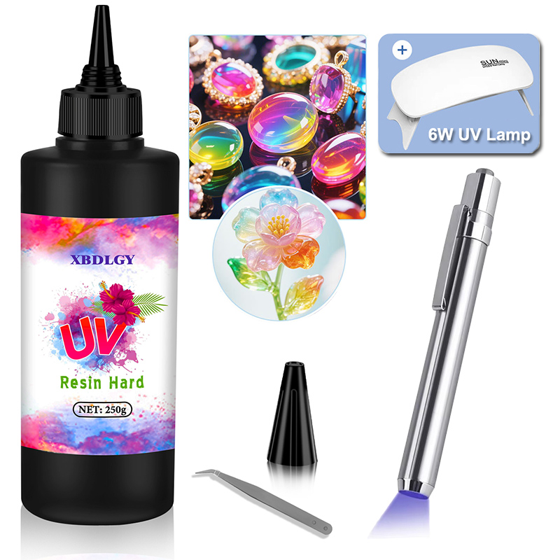 200g/250g/500g UV Resin Hard G - đánh giá và giá Jewelry Making Uv Resin Kit