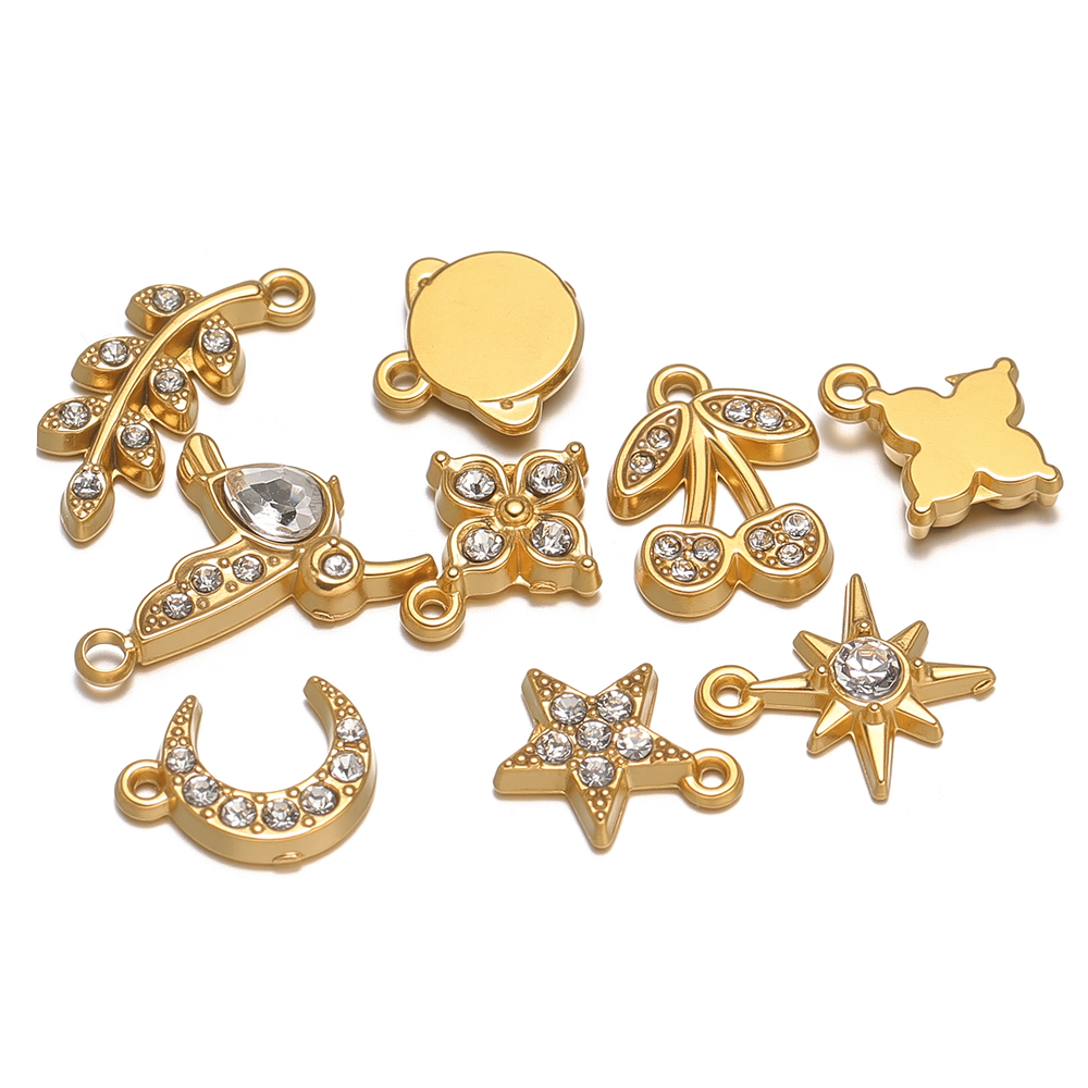 5Pcs Stainless Steel Zircon Li - đánh giá và giá Jewelry Making 4 Year Old
