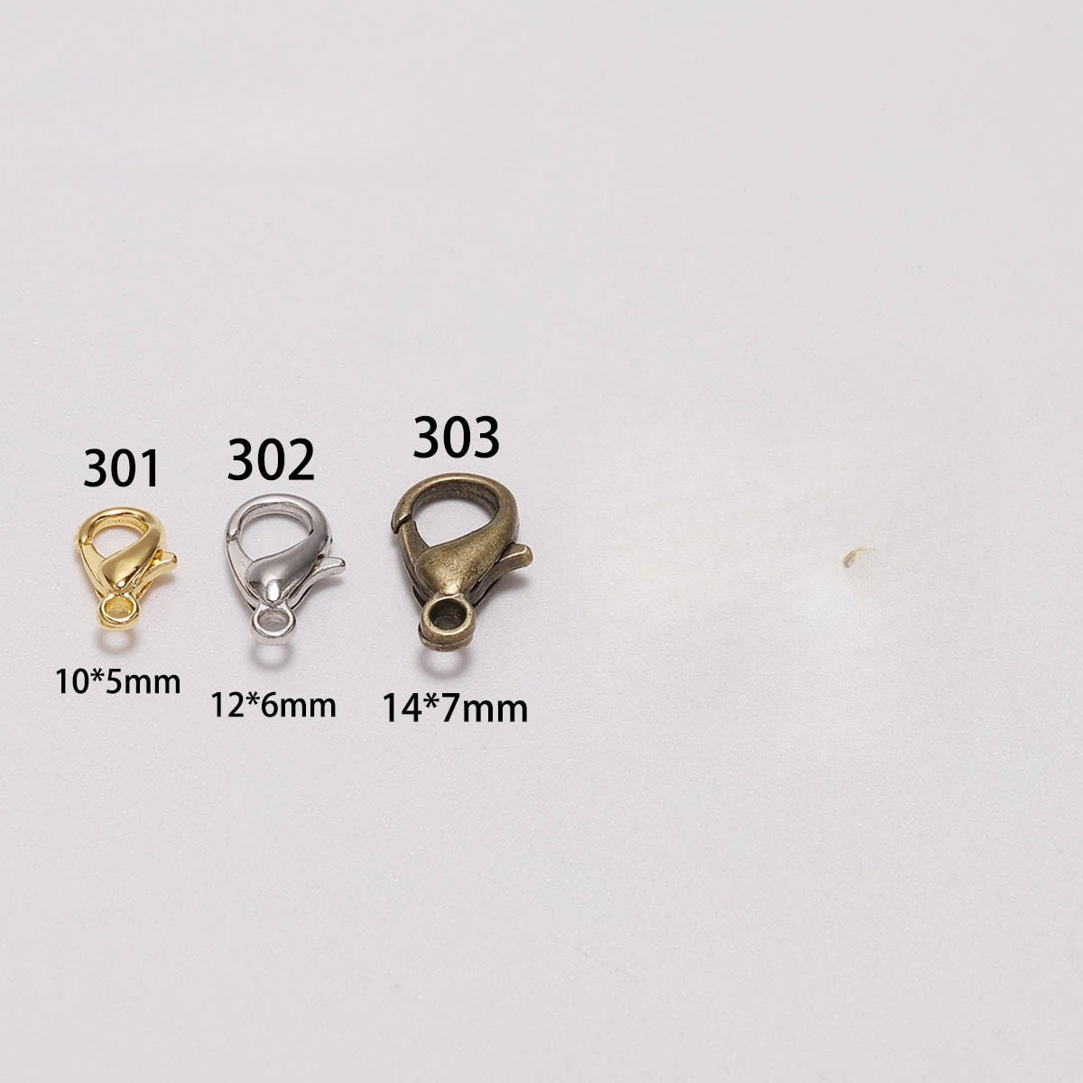 100pcs 9 12 14mm Zinc Alloy Lo - đánh giá và giá Jewelry Making Material