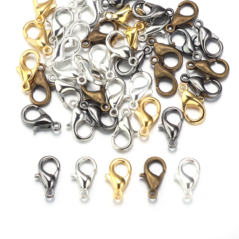 100pcs 9 12 14mm Zinc Alloy Lo - đánh giá và giá Jewelry Making Material