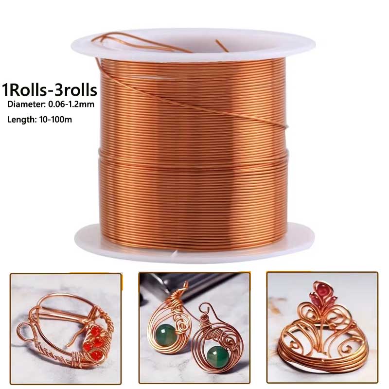 1-3Roll  Soft Copper Wire for  - đánh giá và giá Jewelry Making Wire