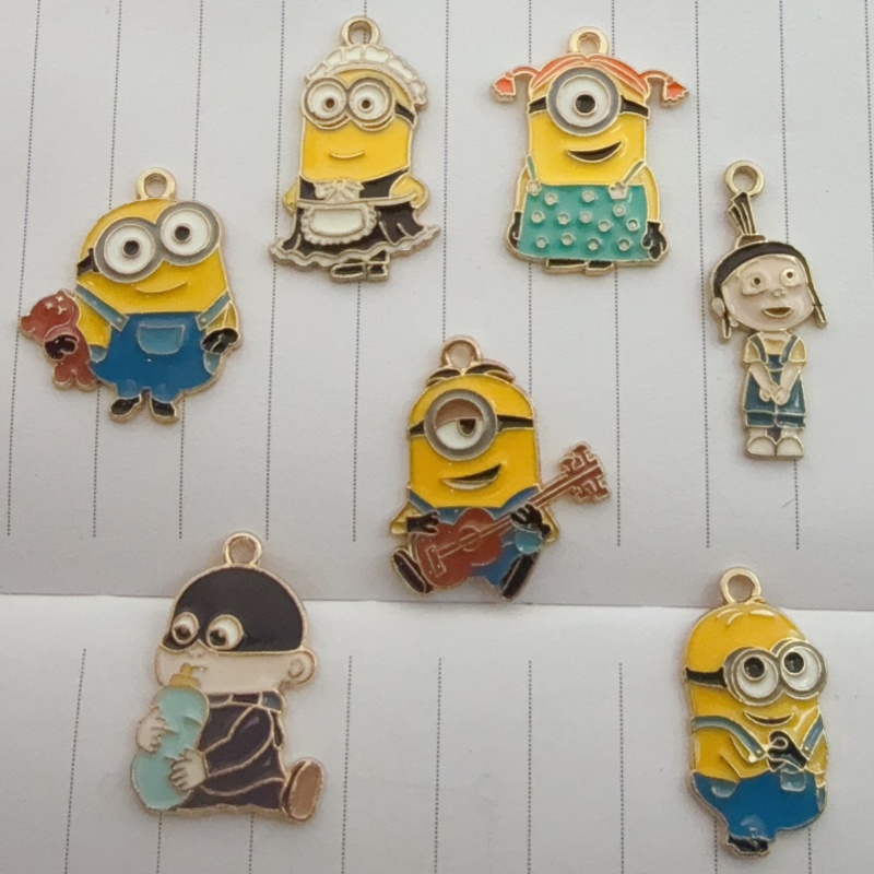 10pcs alloy drip oil cartoon p - đánh giá và giá Jewelry Making Accessories