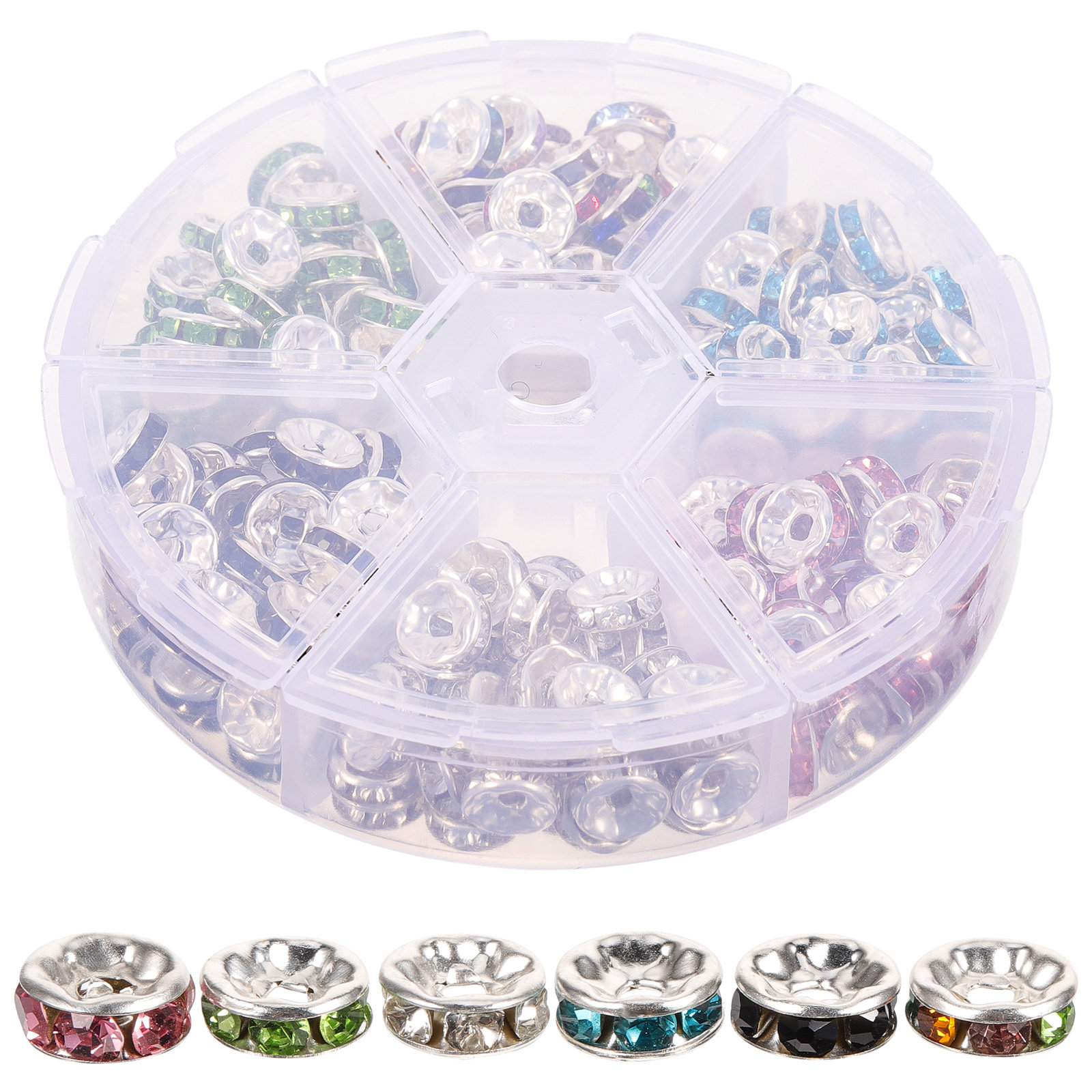 180Pcs Round Spacer Beads DIY  - đánh giá và giá Jewelry Making Ideas With Beads