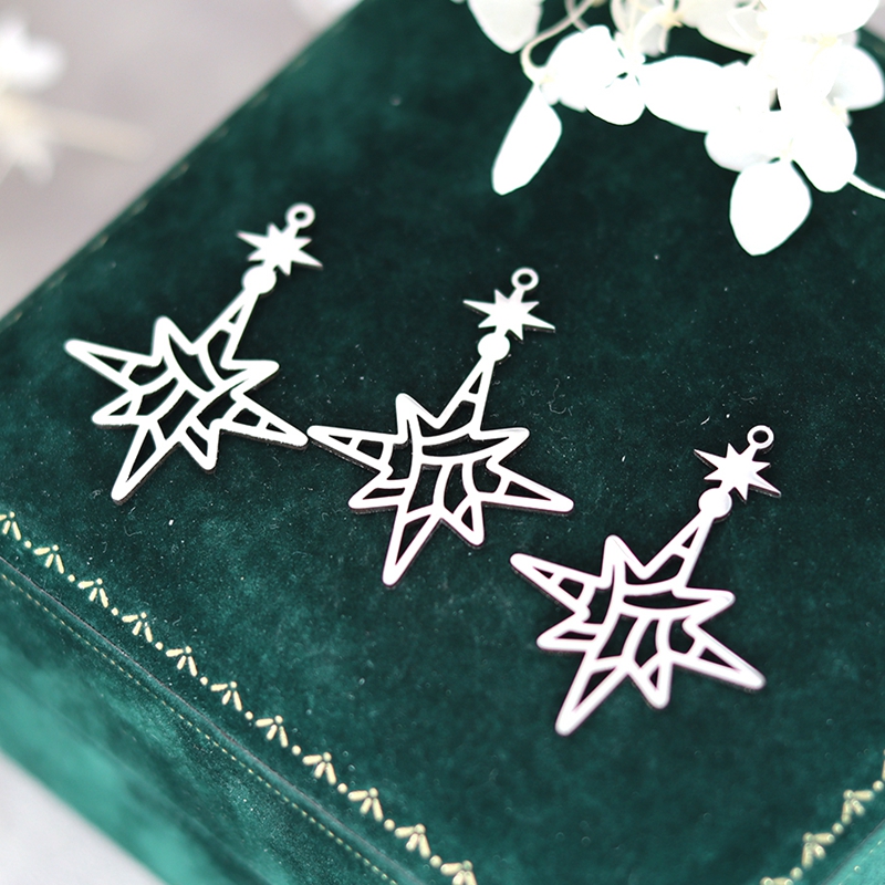 3pcs Guide Pole Star Charms Si - đánh giá và giá Jewelry Making Guide