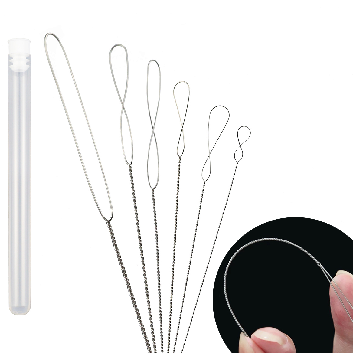 6Pcs/Lot 0.2-0.7mm Twisted Pin - đánh giá và giá Beading Needle Fine