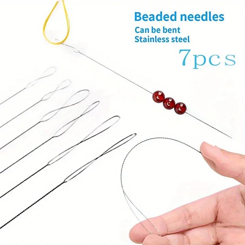 7pcs/set Stainless Steel Bead  - đánh giá và giá Beading Needle Fine