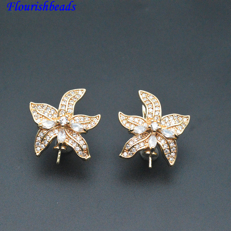 30pc Pin Style CZ Paved Flower - đánh giá và giá Jewelry Making Kit