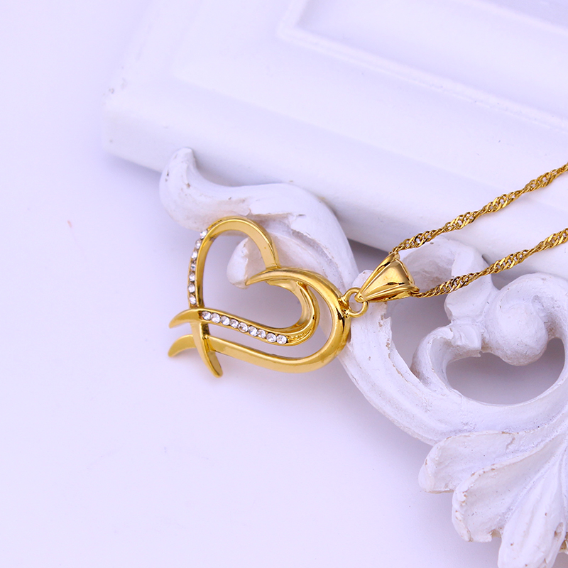 FS Heart Pendant Necklace Gold - đánh giá và giá Jewelry Making New Zealand