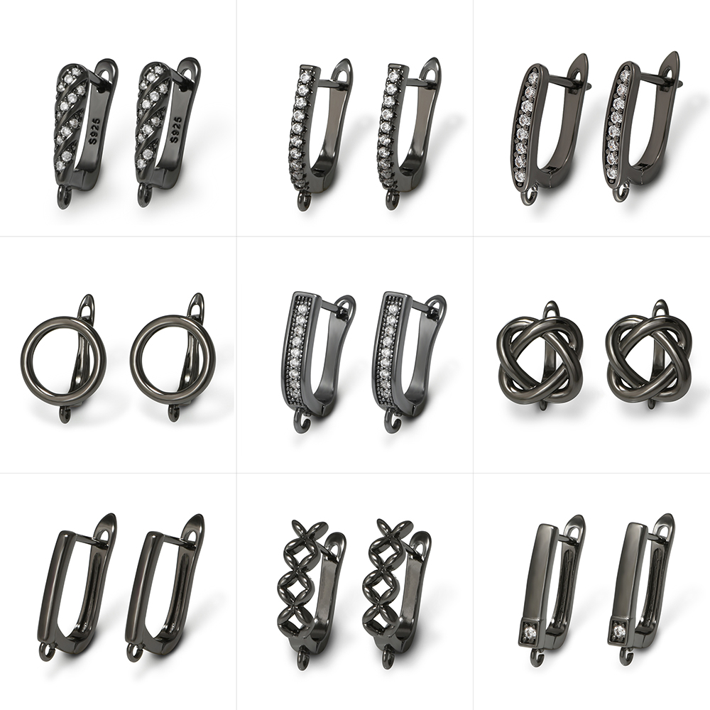 YANASI 1 Pair Gun Black  Brass - đánh giá và giá Jewelry Making Material