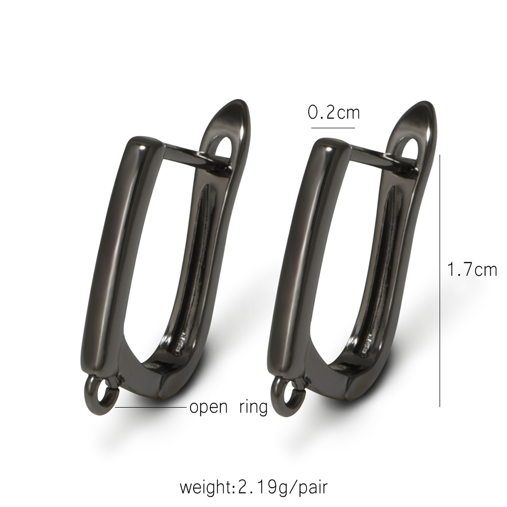 YANASI 1 Pair Gun Black  Brass - đánh giá và giá Jewelry Making Material