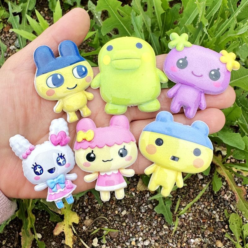 45mm Cartoon Tamagotchi double - đánh giá và giá Jewelry Making Material