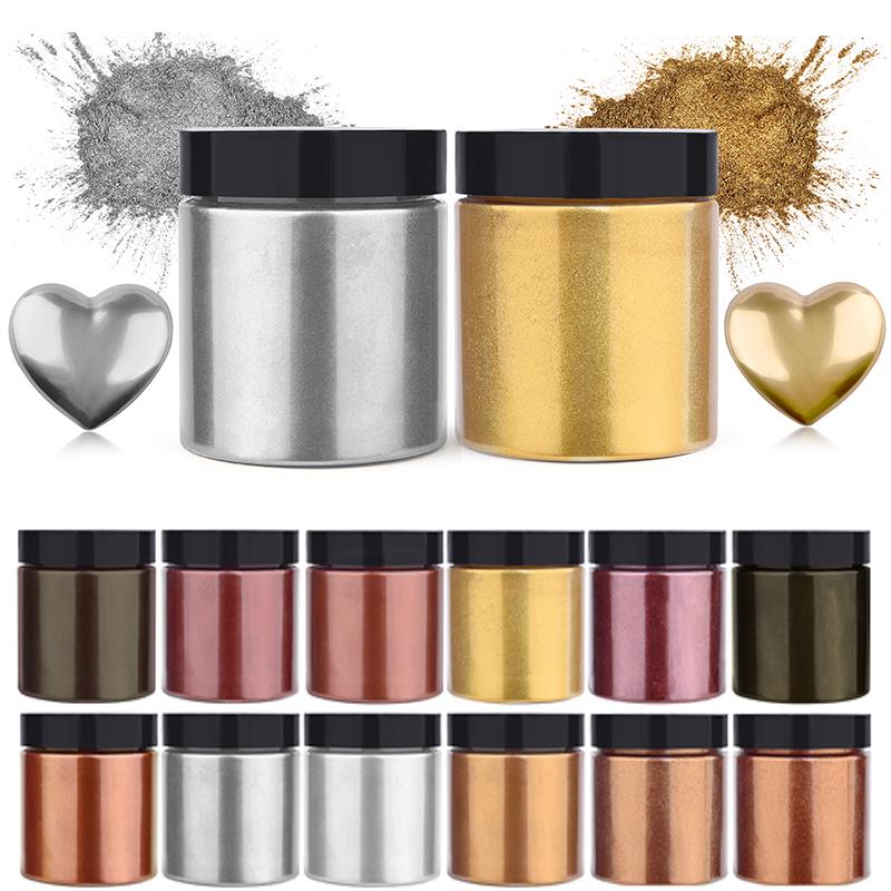 50g Shimmer Metallic Gold Silv - đánh giá và giá Jewelry Making Uv Resin Kit