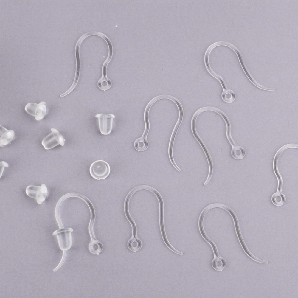 40pcs Clear Plastic Earring Ho - đánh giá và giá Jewelry Making Wire