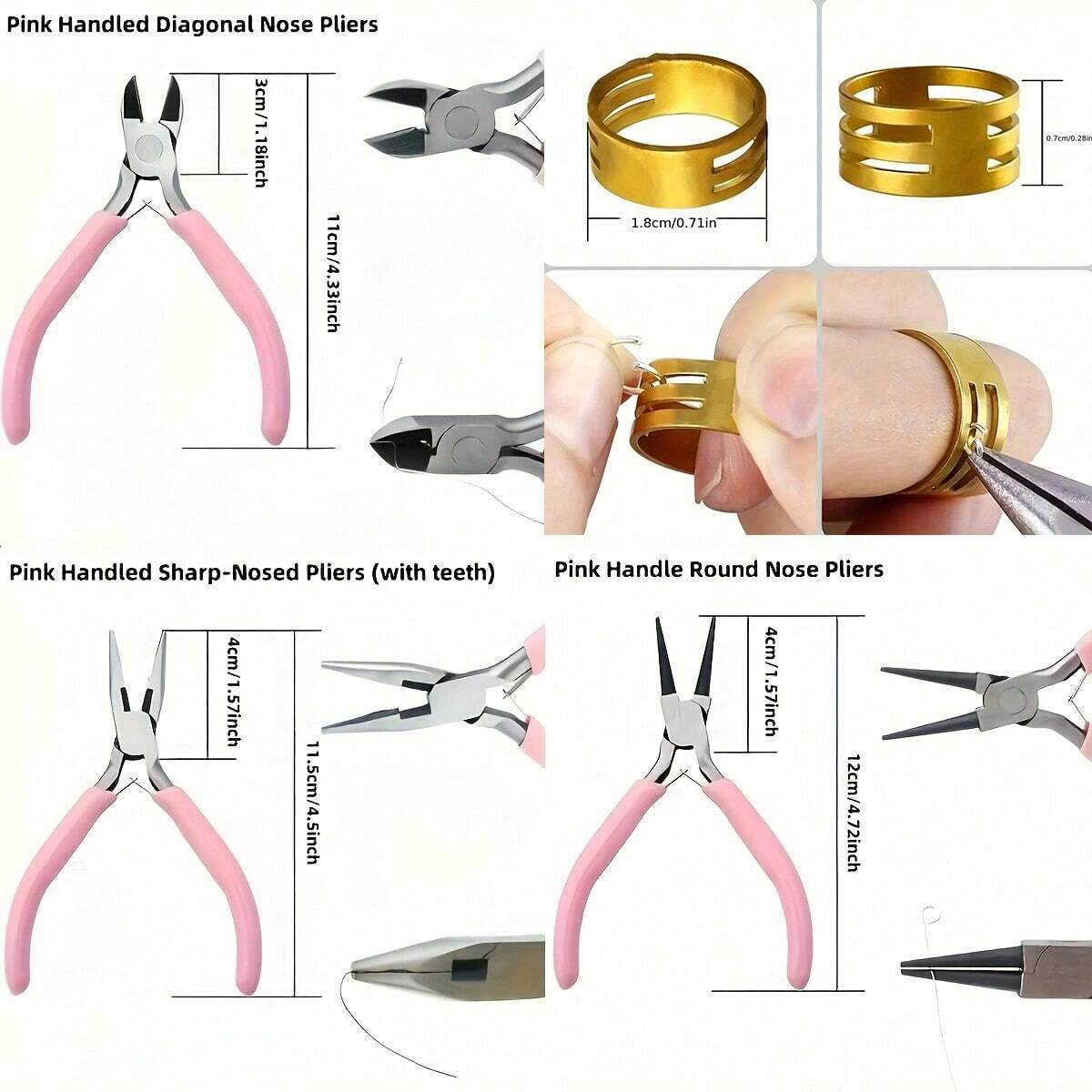 8pcs/set,2pcs/set Pink Senior  - đánh giá và giá Jewelry Making For Seniors