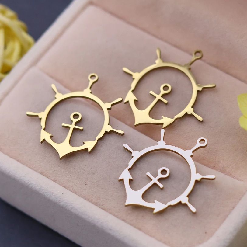 3pcs Compass Anchor Cross Stai - đánh giá và giá Jewelry Making Guide