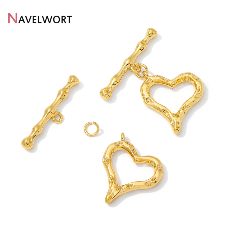 18K Gold Plated Heart Shape OT - đánh giá và giá Jewelry Making Material